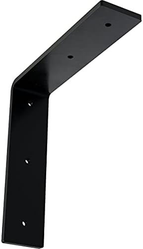 2" W x 8" D x 8" H Hamilton Steel Bracket, Powder Coated Black