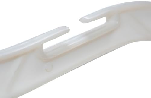 NAHANCO 17” White Mid-Heavyweight Plastic Hanger, 50 Pack