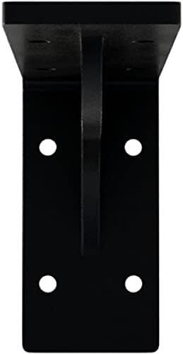 Ekena Millwork BKTM02X08X04EBPBL Steel Bracket Embrey, 2" W x 8" D x 4 1/4" H, Powder Coated Black