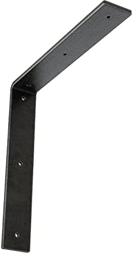 2" W x 12" D x 12" H Hamilton Steel Bracket, Antiqued Pewter