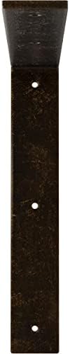 2" W x 12" D x 12" H Hamilton Steel Bracket, Antiqued Brass