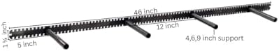 Floating Shelf Brackets - Sheppard Brackets - Easy Install - Heavy Duty (46 inch)