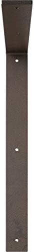 2"W x 18"D x 18"H Hamilton Steel Bracket, Hammered Brown