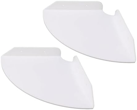2pcs Wall Mount Floating Corner Shelves for Bedrooms and Living Rooms, Large Space with Acrylic Material, Easy Installat