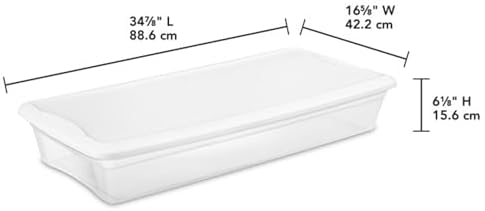 Sterilite 12-Pack 41 Quart Storage Box, Stackable Clear Plastic Bins with Snap-On Lids - Heavy-Duty Organizing Container