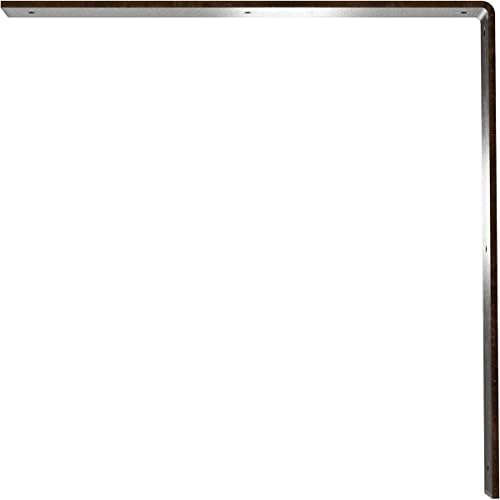2" W x 18" D x 18" H Hamilton Steel Bracket, Antiqued Bronze