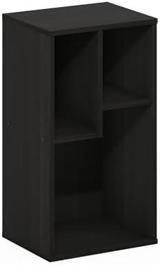 Furinno DALY Book Shelf, 3-Cube Bookshelf, Cube Storage Organizer Bookcase with Irregular Compartments, 9.4 x 11.7 x 21.