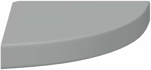 vidaXL Floating Corner Shelf Gray 9.8"x9.8"x1.5" MDF