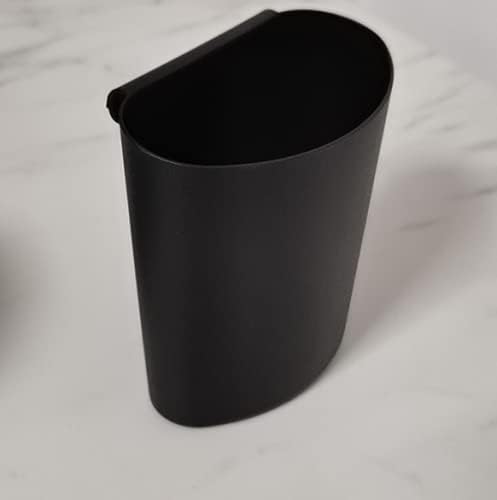4 pcs Black Small Hanging Cup Holders, Rolling Cart Accessories with Hooks | Storage Baskets,Plant Containers & Storage Buckets,Space Saver Pencil Holder Makeup Organizer for Office Kitchen Wall Decor