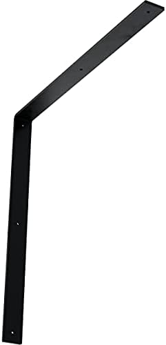 2" W x 24" D x 24" H Hamilton Steel Bracket, Powder Coated Black