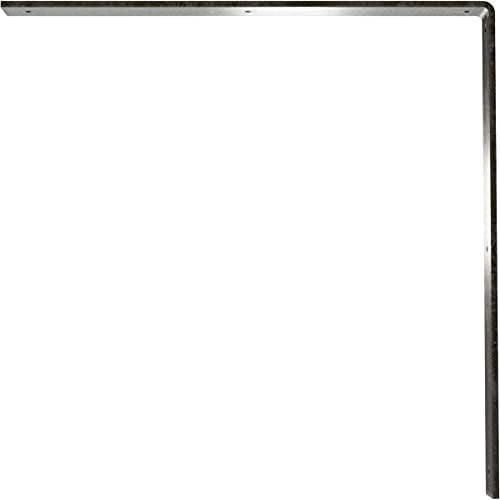 2" W x 20" D x 20" H Hamilton Steel Bracket, Antiqued Warm Silver