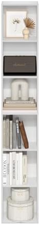 Furinno LUDER Book Shelf, 6-Tier Tall Modern Bookshelf, Bookcase with Open Shelves, 9.3 x 12 x 71, for Living Room, Bedr