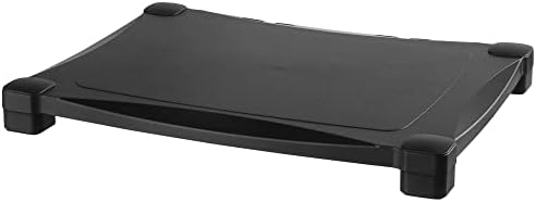 Kantek Single-Level Monitor Stand, 17" X 13.25" X 3" To 6.5", Black, Supports 50 Lbs