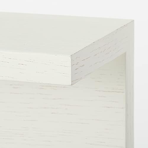 MUJI 44520635 Wall Mounted Furniture Shelf, Oak Wood, Light Gray, Width 17.3 x Depth 4.7 x Height 3.9 inches (44 x 12 x 