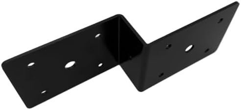 4 PCS Heavy Duty Steel Z Brackets Post to Beam Support,Wood Shelves Fixing Lumber Connector Pergola Hardware Brackets,Th