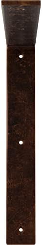 2" W x 14" D x 14" H Hamilton Steel Bracket, Antiqued Copper