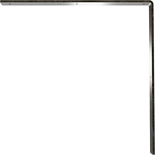 2" W x 18" D x 18" H Hamilton Steel Bracket, Antiqued Warm Silver