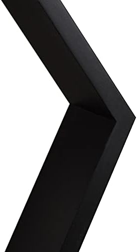 ROSE BLOOM Set of 3 Black Wood Hexagon Shelves for Wall Decor - Farmhouse Honeycomb Shelves for Living Room Decor, Kitch