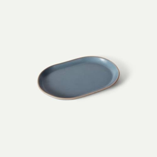 Mora Ceramic Decorative Tray - 10.6in Dish for Jewelry, Soap Dispenser, Perfume, Makeup, Accessories, Candle, in the Bat