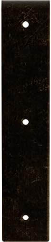 2" W x 10" D x 10" H Hamilton Steel Bracket, Antiqued Brass