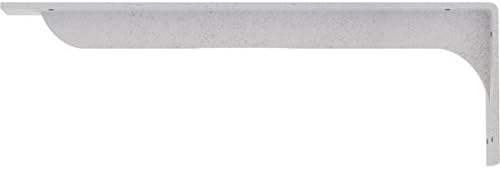 Ekena Millwork BKTM02X20X06EBHWH Steel Bracket Embrey, 2"W x 20"D x 6 1/2"H, Hammered White