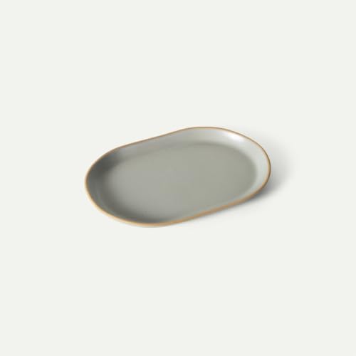 Mora Ceramic Decorative Tray - 10.6in Dish for Jewelry, Soap Dispenser, Perfume, Makeup, Accessories, Candle, in the Bat