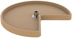 REV-A-SHELF Polymer Kidney-Shaped 1-Shelf Lazy Susan Shelf for Corner Base Cabinets (No Post Included)