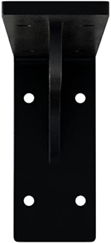 Ekena Millwork BKTM02X10X04EBPBL Steel Bracket Embrey, 2" W x 10" D x 4 3/4" H, Powder Coated Black