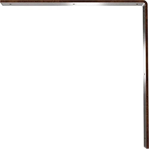 2" W x 16" D x 16" H Hamilton Steel Bracket, Antiqued Copper