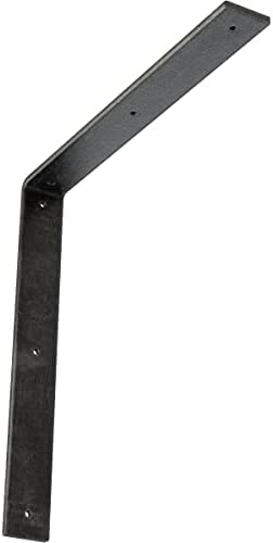 2" W x 16" D x 16" H Hamilton Steel Bracket, Antiqued Silver