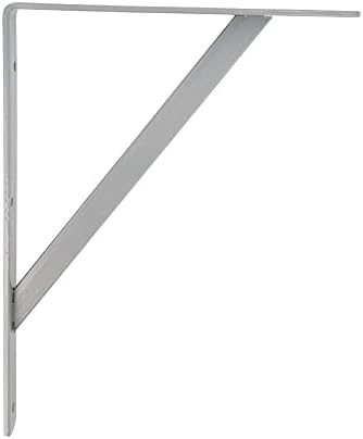 Amig - Wall Bracket for Shelves, Metal Bracket for Shelves, Angle for Shelves, Shelf Support, Steel, Colour Metallic Gre