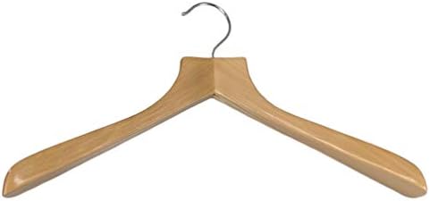 Natural Finish Deluxe Coat Hanger (Set of 5)