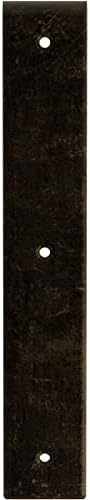 2" W x 12" D x 12" H Hamilton Steel Bracket, Antiqued Pale Gold