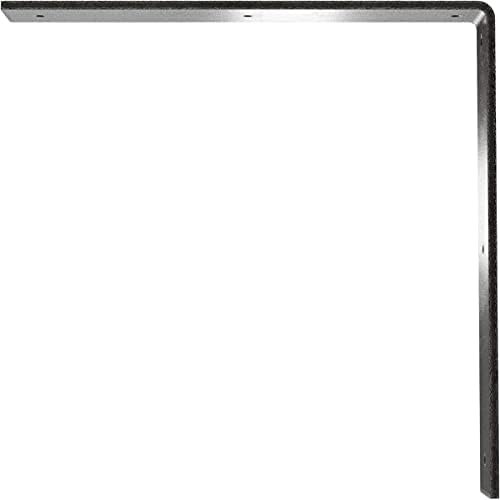 2" W x 14" D x 14" H Hamilton Steel Bracket, Antiqued Pewter