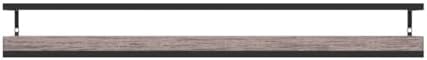Meangood Floating Shelves Wall Mounted Set of 2, Rustic Wood Wall Storage Shelves for Bedroom,Living Room,Bathroom, Kitc