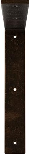 2" W x 12" D x 12" H Hamilton Steel Bracket, Antiqued Bronze