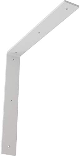 Ekena Millwork BKTM02X14X14HAPWH 2 inch W x 14 inch D x 14 inch H Hamilton Steel Bracket, White Primer