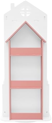 4-Tier Rotating Children's Bookshelf,Floor Standing Bookcase,360 Display Storage Rack,Book Display Shelf for Living Room