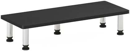 Furinno TURN-N-TUBE Toolless 23.6" Wide Monitor Stand Riser, Americano