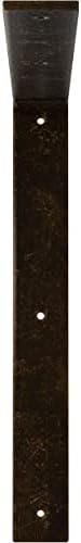2" W x 16" D x 16" H Hamilton Steel Bracket, Antiqued Brass