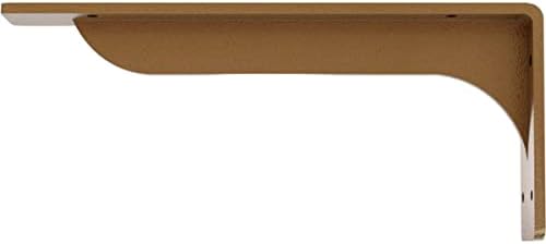 Ekena Millwork BKTM02X12X05EBHGO Steel Bracket Embrey, 2"W x 12"D x 5 1/4"H, Hammered Gold
