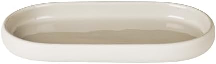 blomus SONO Bathroom Countertop Oval Tray Organizer, Moonbeam (Cream)