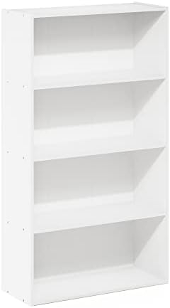 4-Tier Book Shelf, Storage Organizer, Bookshelf, Bookcase with Open Shelf, 9.4 x 23.6 x 41.7, for Living Room, Home Offi