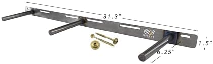 Floating Shelf Bracket 2 Pack - 32” Hidden Shelf Brackets, 150 LB Weight Capacity, Supports Wall Mounted Floating Shelve
