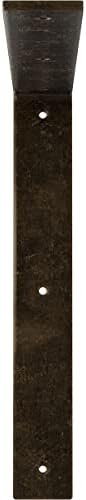 2" W x 14" D x 14" H Hamilton Steel Bracket, Antiqued Pale Gold
