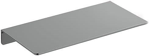 Danpoo 8 inch Gray Small Floating Shelf for Wall Organizer & Storage, Mini Display Shelf, Metal Wall Shelf for Bathroom,