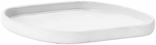blomus SONO Modern Bathroom Countertop Oval Tray Organizer, White