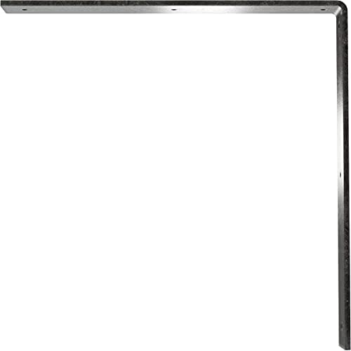 2" W x 16" D x 16" H Hamilton Steel Bracket, Antiqued Silver