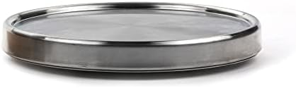 RSVP International Endurance Tool Crock Turntable Lazy Susan, Stainless Steel, 8.25" | Organize Spices & Small Bottles |