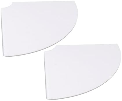 2pcs Wall Mount Floating Corner Shelves for Bedrooms and Living Rooms, Large Space with Acrylic Material, Easy Installat